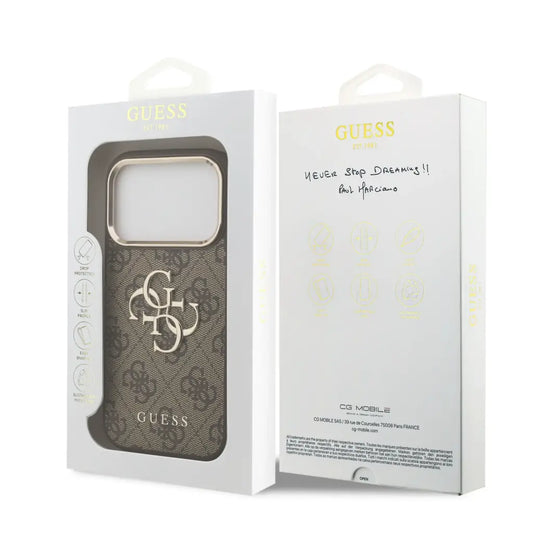 Funda Original GUESS para iPhone 18/17 Pro Max GUHCP17X4GMGCBR