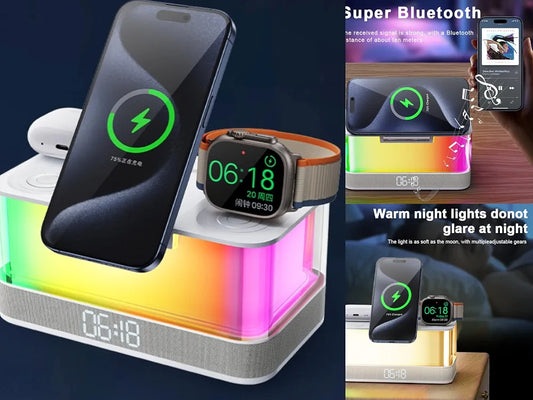 Altavoz Bluetooth con cargador inalámbrico R8