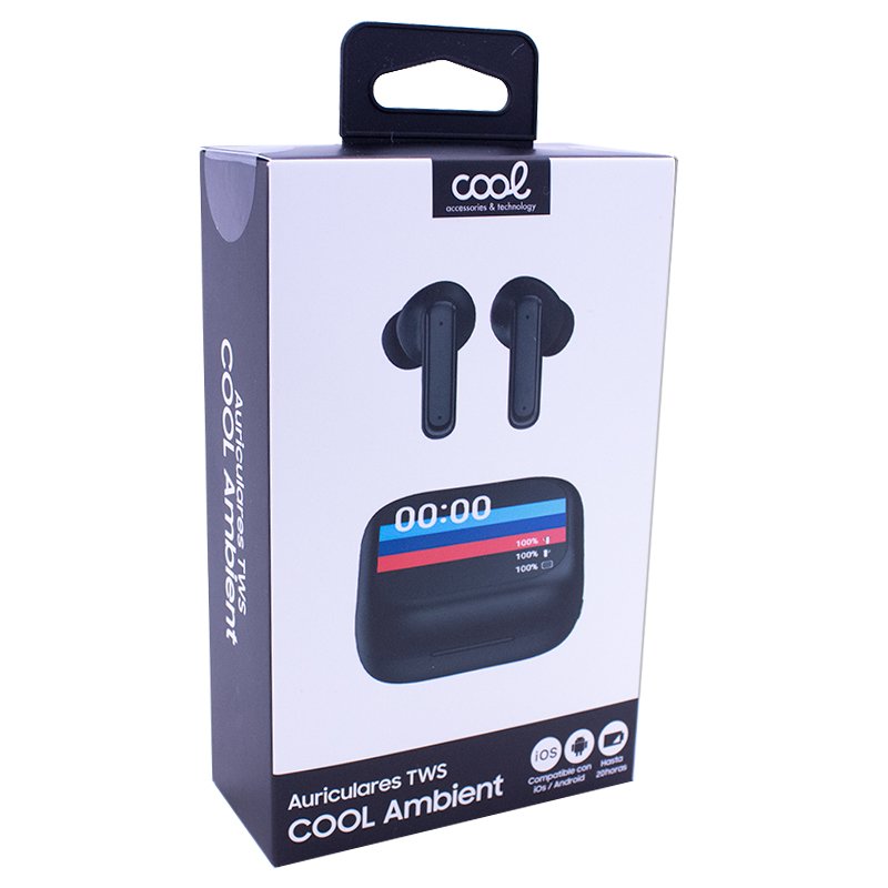 Auriculares Bluetooth COOL Ambient Negro