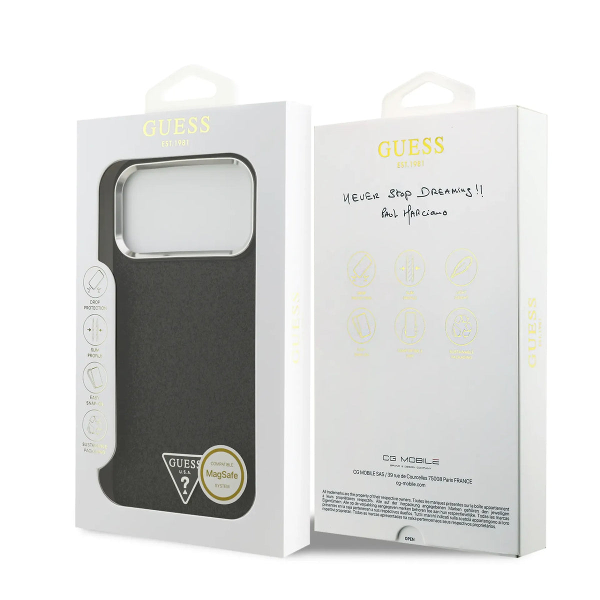 Funda Original GUESS para iPhone 18/17 Pro Max GUHMP17XPGTSCMK