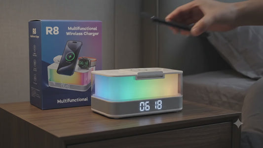 Altavoz Bluetooth con cargador inalámbrico R8
