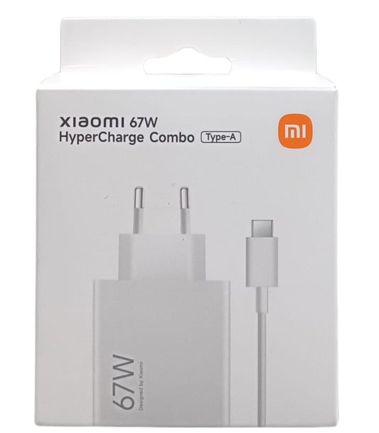 Cargador Original Xiaomi BHR07SKEU 67W Blanco