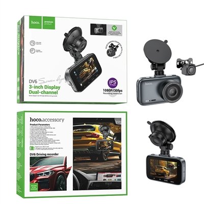 Cámara Dashcam para coche HOCO DV6