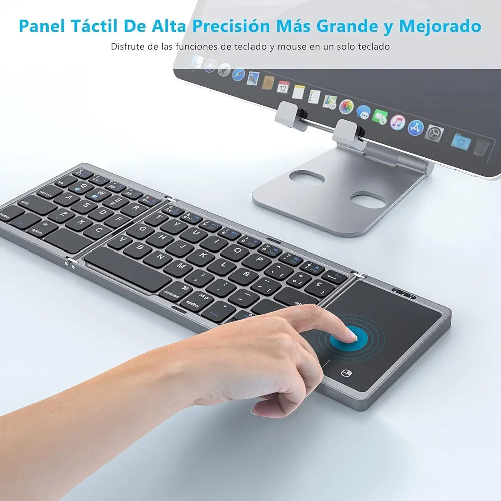 Teclado inalámbrico Bluetooth Plegable
