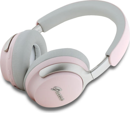 Auriculares Bluetooth ANC/ENC Guess GUBHC22PSBCSMP Rosa con logo metálico