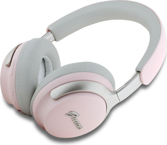 Auriculares Bluetooth ANC/ENC Guess GUBHC22PSBCSMP Rosa con logo metálico