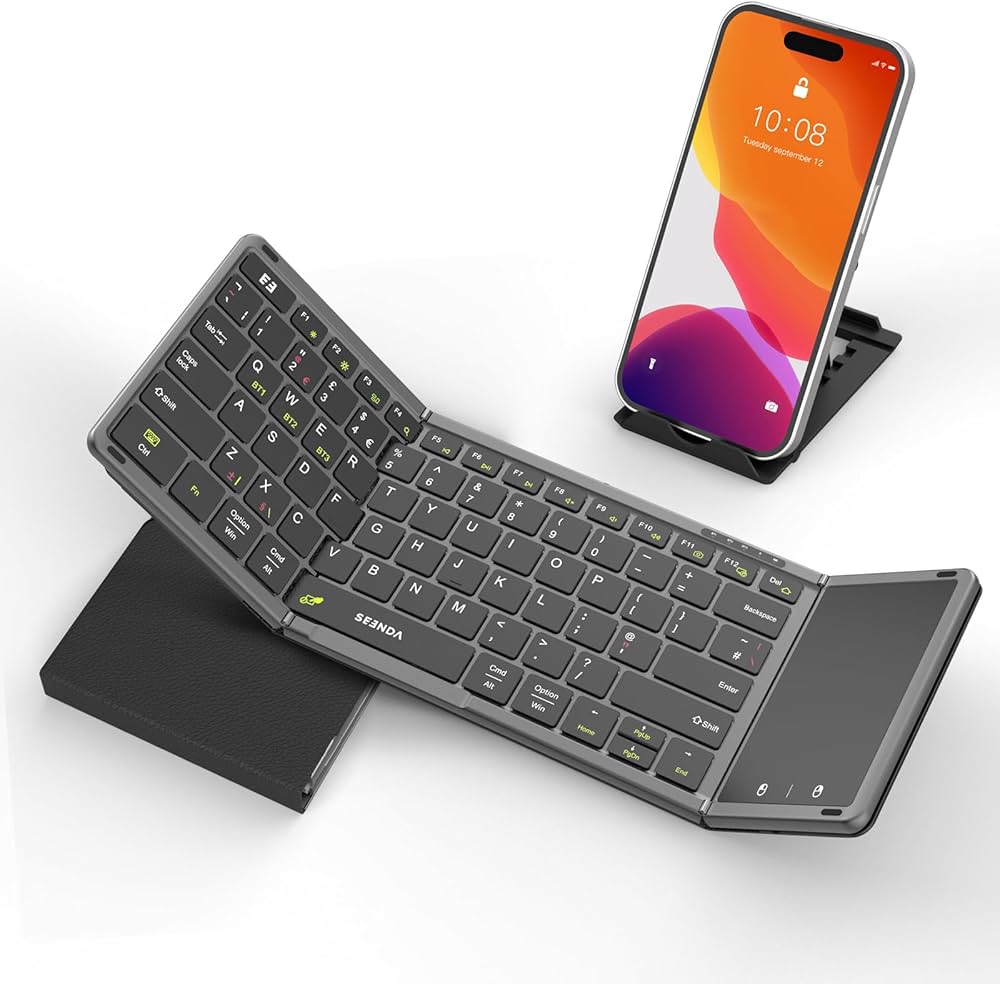 Teclado inalámbrico Bluetooth Plegable