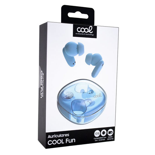 Auriculares Bluetooth COOL Fun Celeste