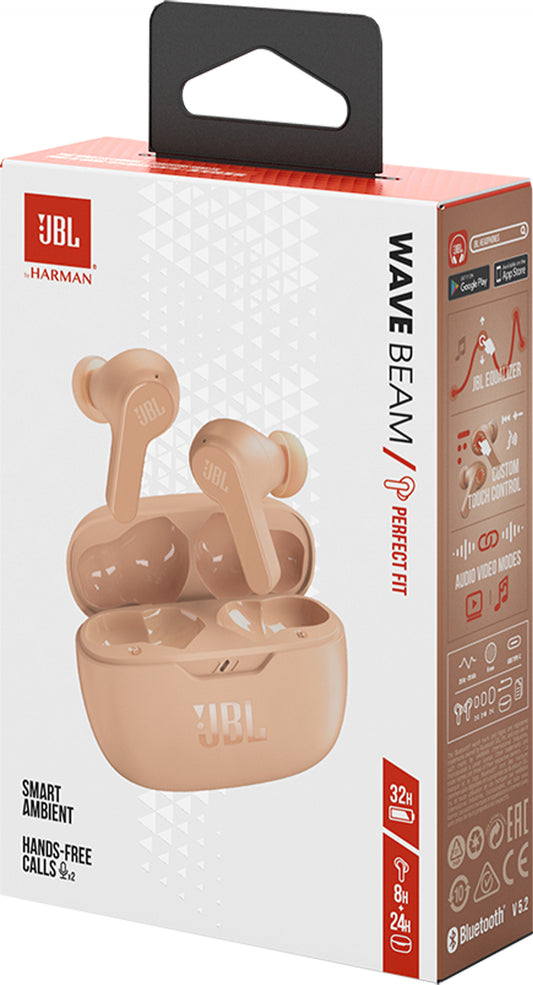 Auriculares Bluetooth JBL Wave Flex Beige