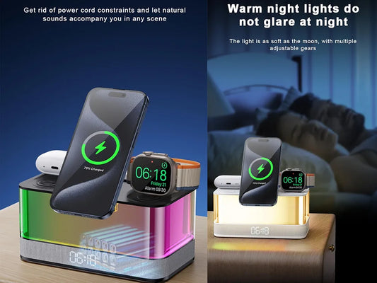 Altavoz Bluetooth con cargador inalámbrico R8